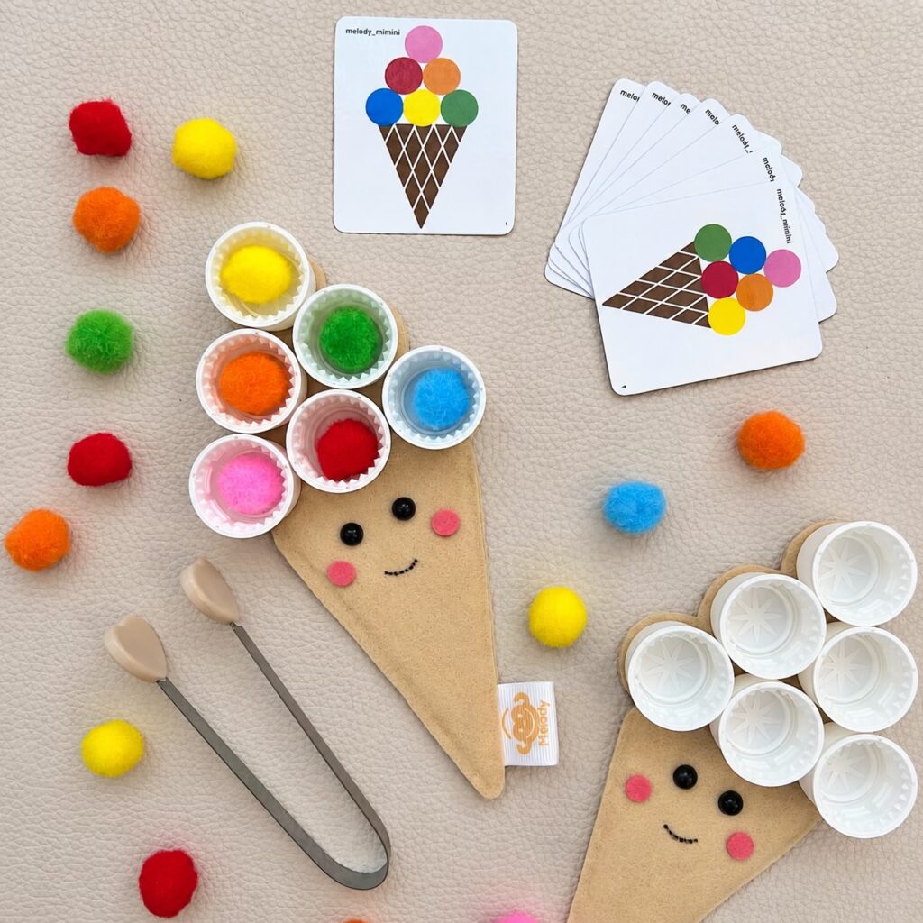 بستنی قیفی و پم پم (کد 019)
